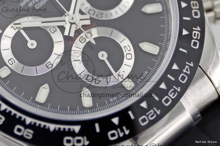 0129 Refined Daytona 116519 SS TWF 1:1 Best Edition 904L Steel Black Dial on Oysterflex Strap A 2409